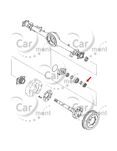 Uszczelniacz tylnej półosi Mazda B-Series B2500 BT-50 Ford Ranger - UH71-26-157 4023504