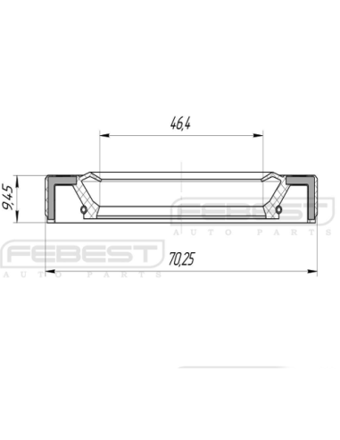Uszczelniacz tylnej półosi Mazda B-Series B2500 BT-50 Ford Ranger - UH71-26-157 4023504