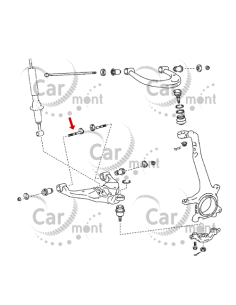 Śruba zbieżności przód dolny wahacz - Toyota Hilux KUN - 48190-0K010 - Oryginał Toyota 2