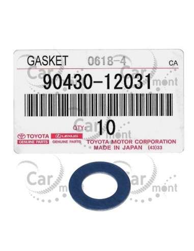 Uszczelka / pokładka korka miski olejowej - Toyota RAV4 Hilux Land Cruiser - 90430-12031 - Oryginał