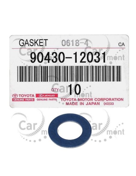 Uszczelka / pokładka korka miski olejowej - Toyota RAV4 Hilux Land Cruiser - 90430-12031 - Oryginał