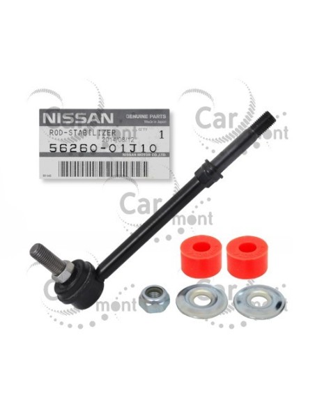 Łącznik stabilizatora z tulejami poliuretan - Nissan Patrol Y60 Y61 - 56260-01J10 - Oryginał