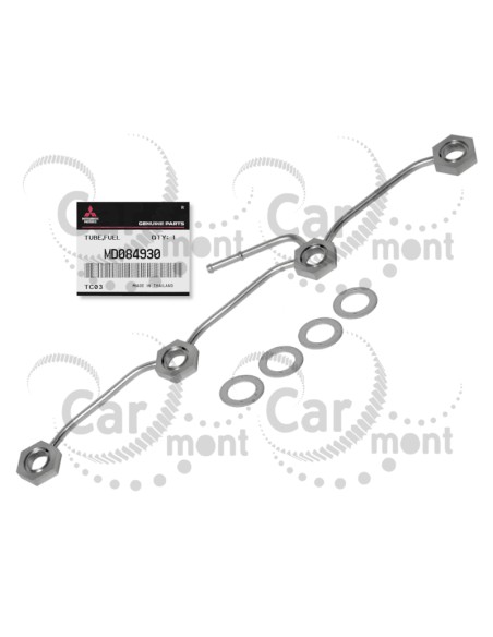 Listwa przelewowa + podkładka x4 - Pajero L200 Galloper 2.5TD - MD084930 MD068355 - Oryginał