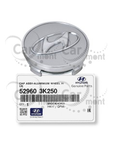 Osłona kapsel na alufelgę - logo - Hyunda Tucson ix-35 Santa-Fe - 52960-3K250 - Oryginał