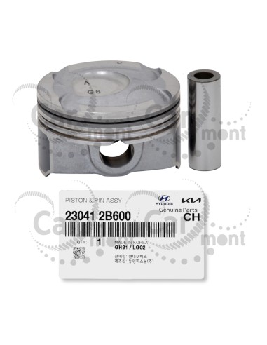 Tłok silnika z sworzniem - Hyundai KIA 1.6 GDi - 23041-2B600 - Oryginał