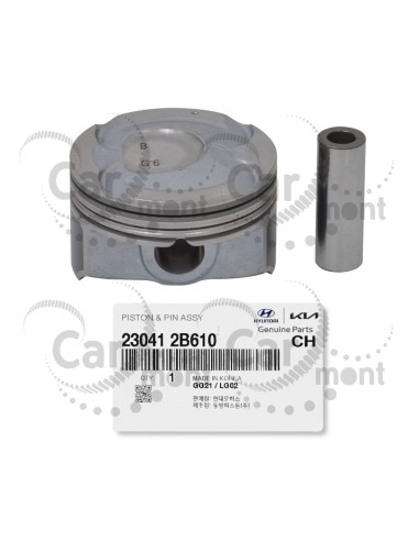 Tłok silnika z sworzniem - Hyundai KIA 1.6 GDi - 23041-2B610 - Oryginał