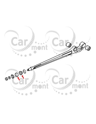 Tuleja gumowa wahacza wzdłużnego - Pajero I Galloper - MB584146 MB584-146