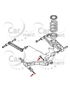 Śruba wahacza tylnego wzdłużnego - Mitsubishi Pajero III - MU100043 - Oryginał 2