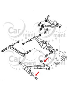 Śruba wahacza wzdłużnego - Mitsubishi Pajero III IV - MU000927 - Oryginał 2