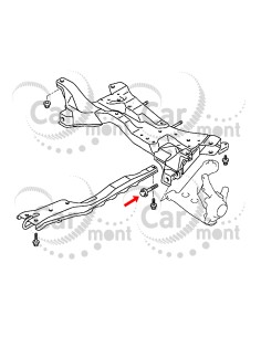 Śruba przedniego wahacza / wózka - Outlander CU Lancer CS - MU140081 - Oryginał Mitsubishi 2