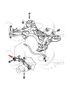 Ramię tylnego mostu - Pajero III IV  - 3517A006 3517A027 MR554289 2