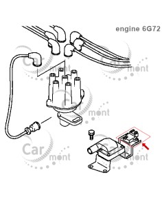 Tranzystor cewki zapłonowej - Pajero Galloper 3.0 12V - MD112955 MD164475 27360-32840 2