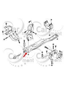 Wspornik / belka zawieszenia silnika - Suzuki SX4 RW - 11630-79J41 11630-79J40 - Oryginał Suzuki 2