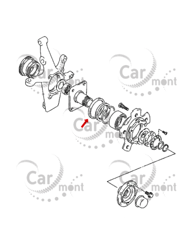 Uszczelniacz przedniej piasty - Suzuki Vitara Grand Vitara - 09286-75001 0928675001