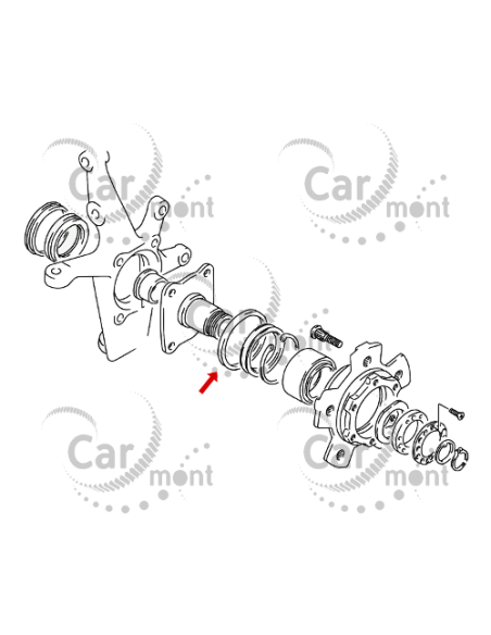 Uszczelniacz przedniej piasty - Suzuki Vitara Grand Vitara - 09286-75001 0928675001