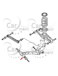 Tuleja tylnego wahacza wzdłużnego - Pajero III IV - 4125A006 - Oryginał Mitsubishi 2