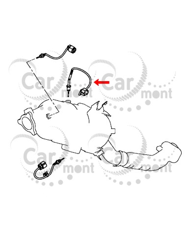 Czujnik temperatury spalin w DPF - L200 KL/KK Pajero Sport KS1 Fiat Fullback - 1587A090