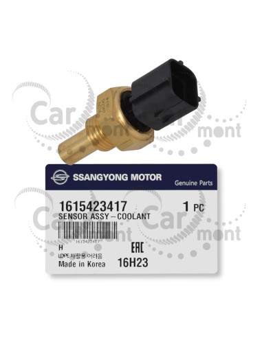 Czujnik temperatury płynu chłodzącego - SsangYong KGM Actyon Korando Rexton Kyron - 1615423417 - Oryginał