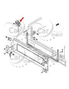 Zamek tylnej burty / klapy bagażnika - Suzuki Samurai 1.0 1.3 1.9 - 82550-80082 8255080082 2