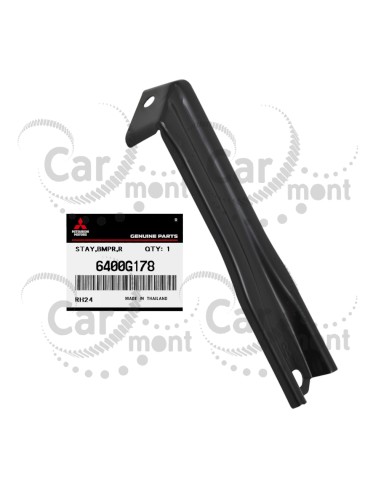 Ślizg wspornik zderzaka przedniego - prawy - Mitsubishi L200 KL/KK Pajero Sport Fiat Fullback - 6400G178 - Oryginał Mitsubishi