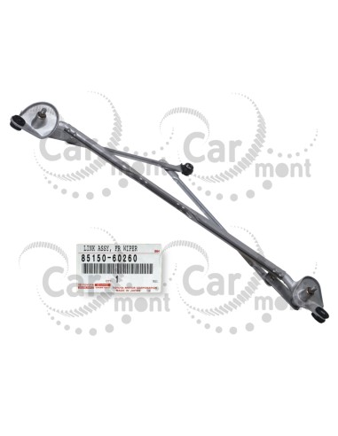 Mechanizm wycieraczek - Land Cruiser Prado 120 - 85150-60260 8515060260 - Oryginał Toyota