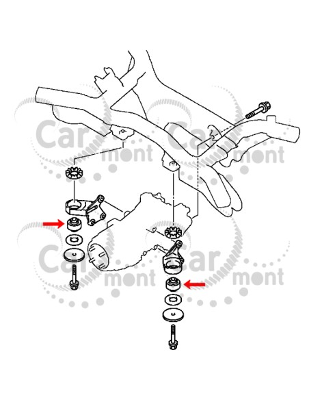 Tuleja tylnego mostu - Mitsubishi Outlander ASX Eclipse Cross - 3517A003