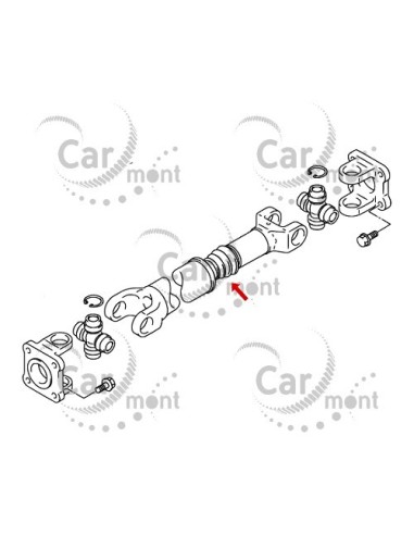 Osłona / manszeta wału napędowego - Suzuki Jimny Samurai - 27153-83001 - Oryginał