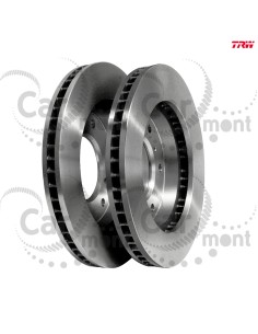 Tarcza hamulcowa (para) - przód - Mitsubishi Pajero III IV - MR407116 4615A061 - TRW
