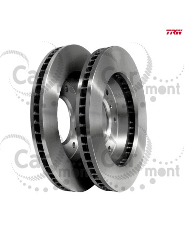Tarcza hamulcowa (para) - przód - Mitsubishi Pajero III IV - MR407116 4615A061 - TRW