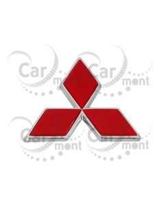 Znaczek Mitsubishi na atrapę / RED - Mitsubishi Pajero III  L200 Pajero Sport - MR492454