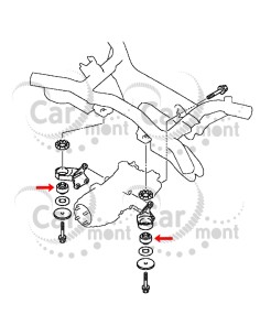 Tuleja łapy tylnego mostu - Mitsubishi Outlander ASX Eclipse Cross - 3517A003 - Febest 2