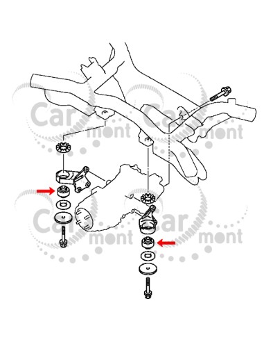 Tuleja tylnego mostu - Mitsubishi Outlander ASX Eclipse Cross - 3517A003