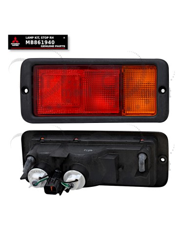 Lampa tylna w zderzak (z wiązką) - prawa - Mitsubishi Pajero II Hyundai Galloper - MB861940 MR124964 -