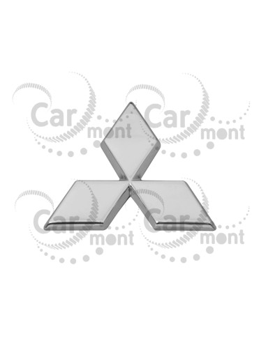 Znaczek Mitsubishi na klapę - chrome - Mitsubishi Pajero III IV Pajero Sport - MR971337