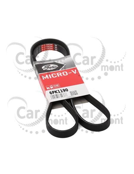 Pasek alternatora klimatyzacji 6PK1190 (6PK1185) - Mitsubishi Outlander 3.0 CW6W - 1340A052 - Gates