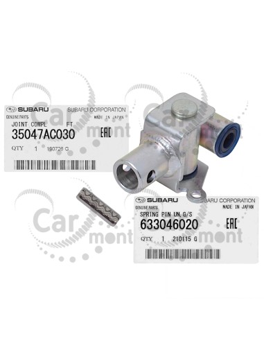 Krzyżak łącznik lewarka zmiany biegów z pinem - Subaru Impreza Forester Legacy - 35047AC030 633046020 - Oryginał Subaru