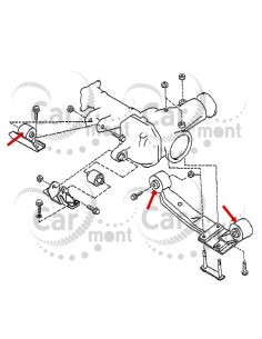 Tuleja zawieszenia przedniego mostu - PickUp D21 D22 Terrano - 54720-35G12 54710-2S700 2