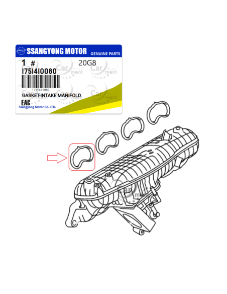 Uszczelka kolektora ssącego KGM Actyon Korando Torres 019- 1751410080