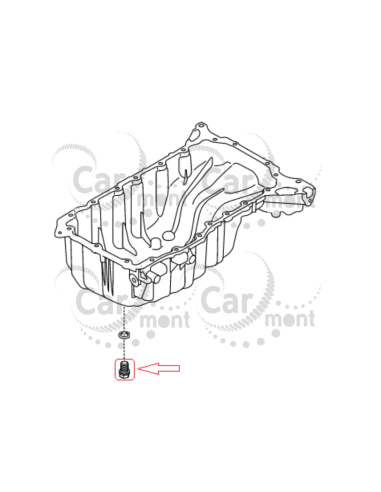 Korek spustu oleju silnika KGM SSANGYONG 6659970030