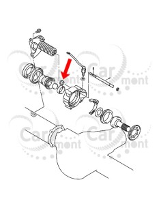 Uszczelka siłownika przedniego mostu - Mitsubishi Pajero L200 L400 Pinin - MB837952 - Oryginał Mitsubishi 2