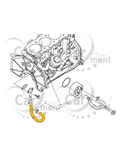 Przewód chłodnicy oleju - Nissan Navara D40 Pathfinder R51M Cabstar F24M - 21307-EB300 21307EB300 - Febest 2