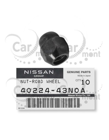 Nakrętka koła M12x1.25 - Nissan Pickup Navara Patrol Terrano - 40224-43N0A - Oryginał Nissan