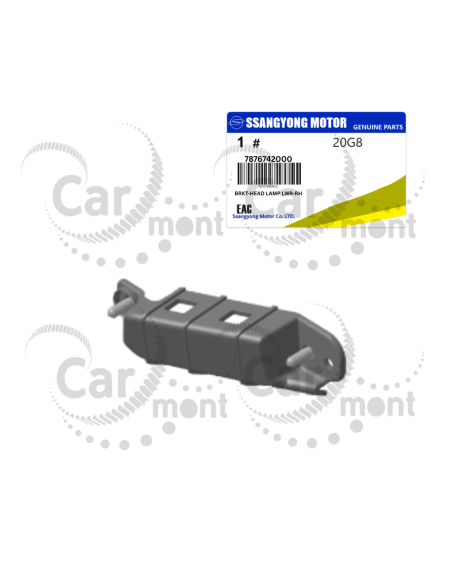 Wspornik lampy przedniej prawy KGM Actyon Torres 2023-... 7876742000