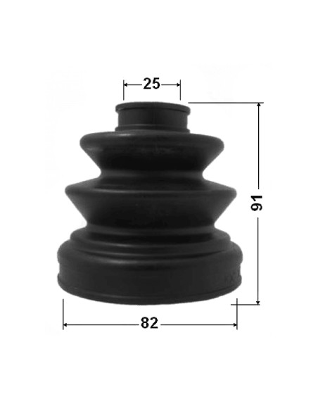Osłona przegubu wewnętrznego - Mitsubishi Hyundai Mazda Toyota - MB886676 MR528709 49506-2EA40  - Febest