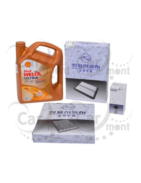 Zestaw filtrów KGM SsangYong 1,5 1.6 2.0 Shell 0W30 6731803009 2318037300 6891437000