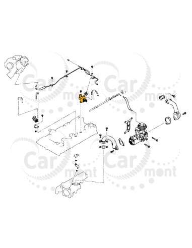 Zawór regulacyjny podciśnienia emisyjnego - Mitsubishi L200 2.4D Fiat Fullback - 8657A126