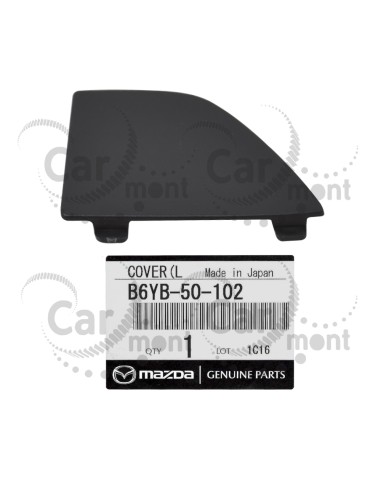 Zaślepka dolnej kratki zderzaka przedniego lewa - Mazda 3 - B6YB-50-102 B63B-50-102 - Oryginał Mazda