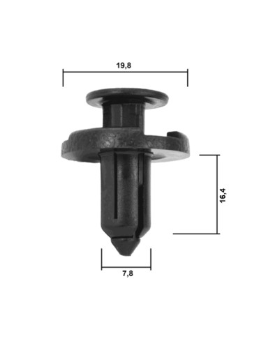 Kołek spinka montażowa - Nissan Infiniti - 11296-AG000 11296AG000