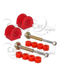 Łącznik + tuleja stabilizatora x2 - tył - 25mm - Mitsubishi Pajero Hyundai Galloper - MB338595 - poliuretan