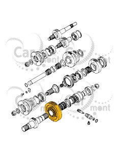 Zębatka reduktora NT:47 - Suzuki Samurai SJ410 SJ413 - 29211-80050 29211-80051 2
